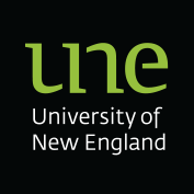 University of New England logo"